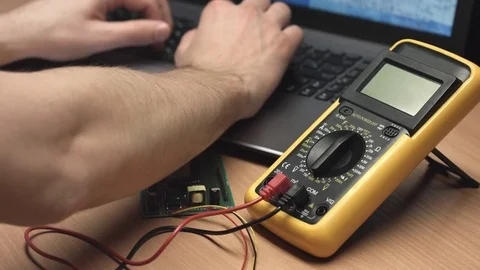 Electronic developer create prototype Stock Footage 70202058