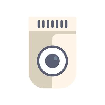 Electronic device with a camera lens is recording video Illustrazione stock