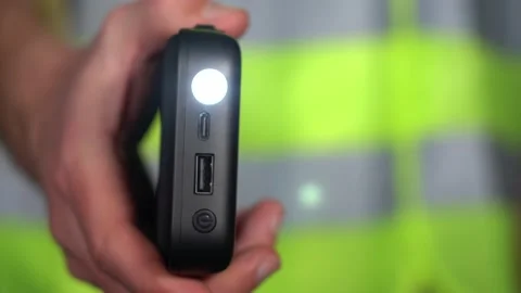 Electronic device with function of emergency signal flashlight Video stock 170604399
