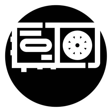 Electronic device icon representing technology and hardware イラスト素材