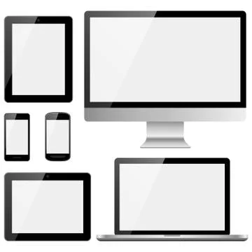 Electronic Device Icons Illustrazione stock
