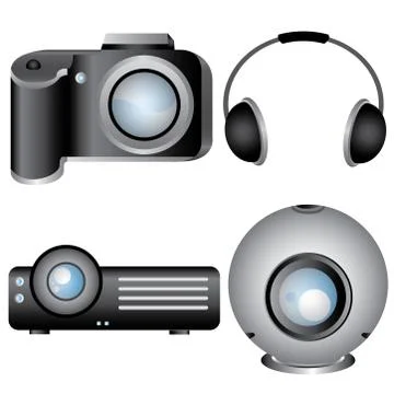 Electronic device Illustrazione stock