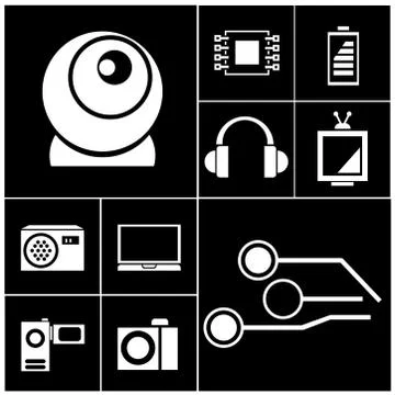 Electronic device Illustrazione stock