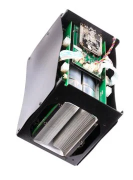 Electronic device isolated on white background Stockfoto's