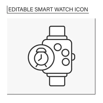 Electronic device line icon Stock Illustration
