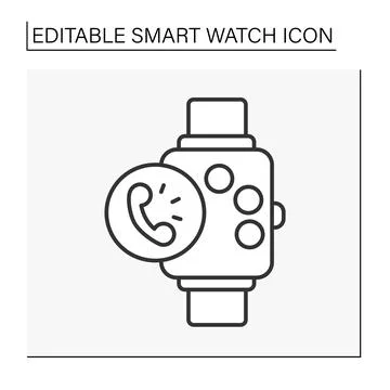 Electronic device line icon Stock Illustration