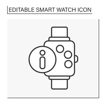 Electronic device line icon Stock Illustration