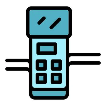 Electronic device managing data transfer with cable connection Stockillustratie