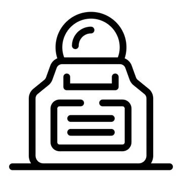 Electronic device with round display showing data with text lines and buttons on Stock Illustration