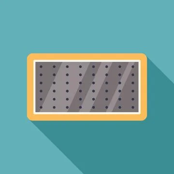 Electronic device showing a grid pattern displaying information Illustrazione stock