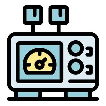 Electronic device showing speedometer and control knobs with antennas イラスト素材