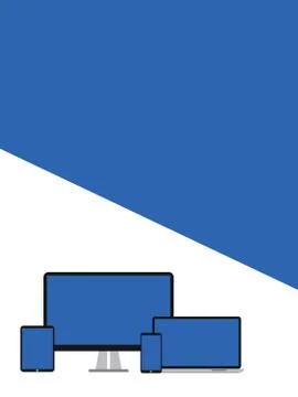 Electronic Devices flat design Stock Illustration