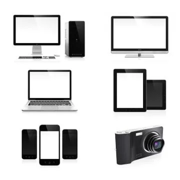 Electronic devices Stock Illustration