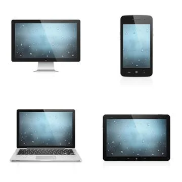 Electronic devices Stock Illustration