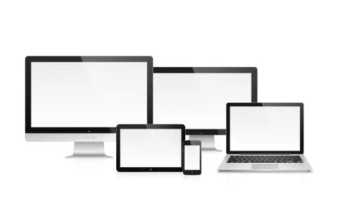 Electronic devices Stock Illustration