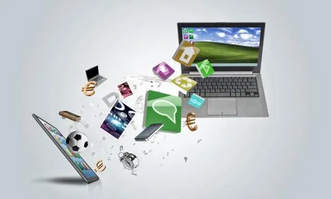 Electronic devices Illustrazione stock