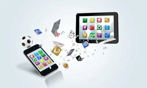 Electronic devices Illustrazione stock