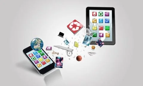 Electronic devices Stock Illustration