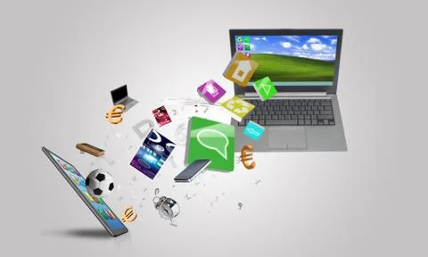 Electronic devices Illustrazione stock