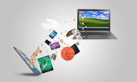 Electronic devices 스톡 일러스트