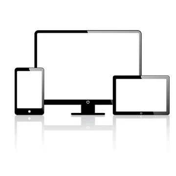 Electronic devices Stock Illustration