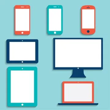 Electronic devices Stock Illustration