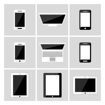 Electronic devices Stock Illustration