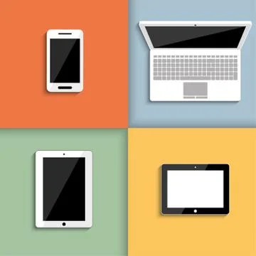 Electronic devices Stock Illustration