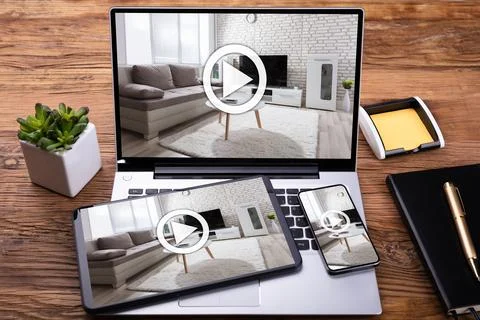 Electronic Devices With Screen Stock Photos