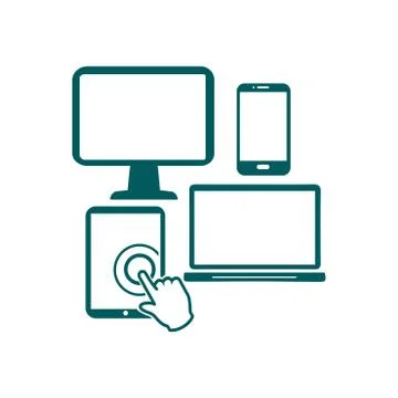 Electronic Devices symbol. Stock Illustration
