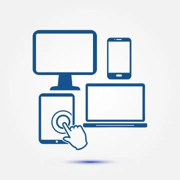 Electronic Devices symbol. Illustrazione stock