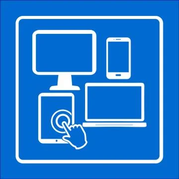 Electronic Devices symbol. Stock Illustration