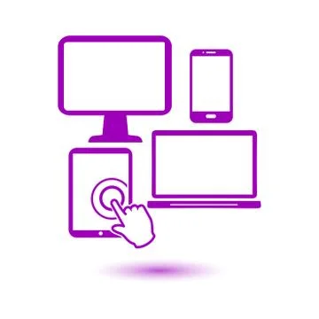 Electronic Devices symbol. Stock Illustration