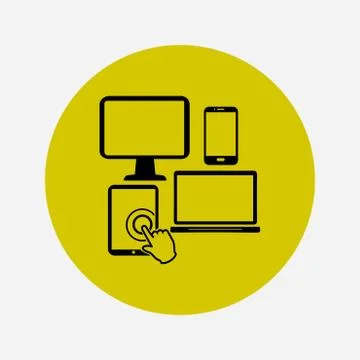 Electronic Devices symbol. Stock Illustration