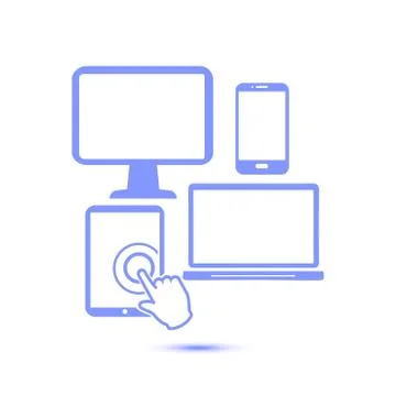 Electronic Devices symbol. Stock Illustration