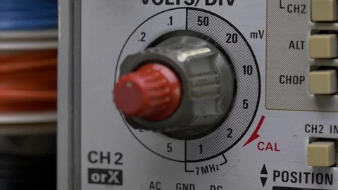 ELECTRONIC DIAGNOSTIC EQUIPMENT - OSCILLOSCOPE Version 2 of 3. Stock Footage 78307498