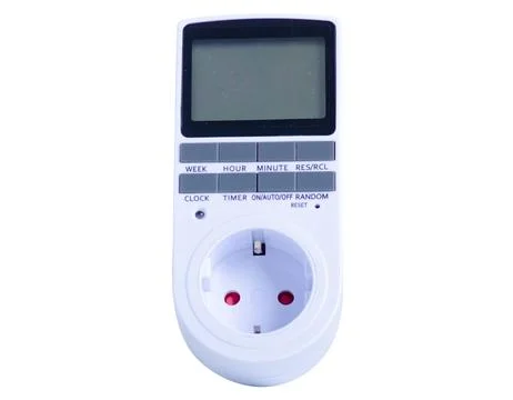 Electronic Digital Timer Switch Socket Kitchen Timer Stock Photos