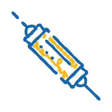 Electronic diode component controlling current flow icon Stockillustratie