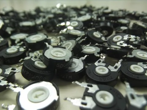Electronic disk for board production Stock Photos