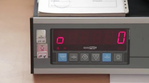 Electronic display counter Stock Footage 72857156