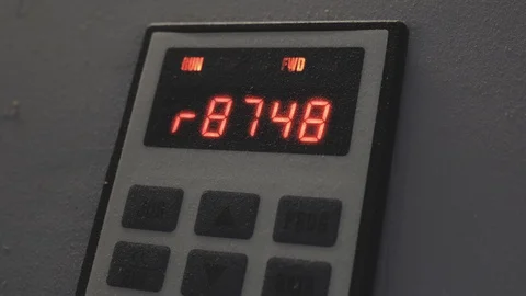 Electronic display of industrial machine Stock-Footage 105008687