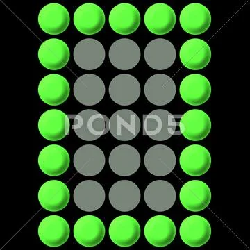 Electronic Display Number 0 Stock Illustration