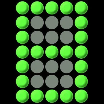 Electronic Display Number 8 Stock Illustration