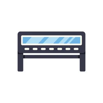 Electronic display panel with multiple control buttons Illustrazione stock