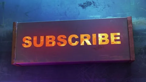 Electronic display showing message Subscribe Stock Footage 264501665