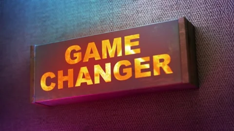 Electronic display showing red light message Game Changer Stock Footage 263962531