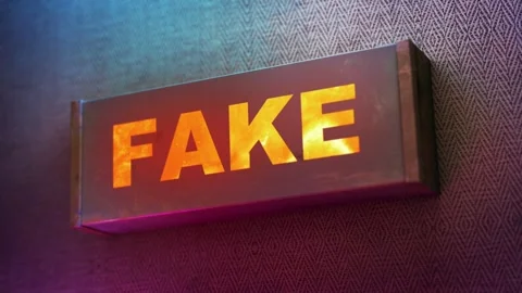 Electronic display showing red light message Fake Stock Footage 264842715