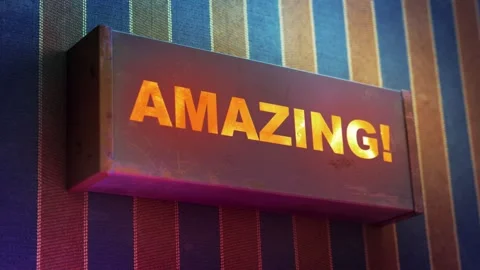 Electronic display showing red light message Amazing! Video stock 268597296