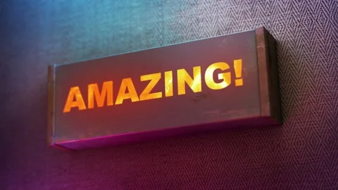 Electronic display showing red light message Amazing! Stock Footage 268597307