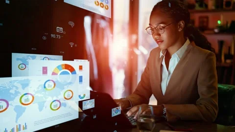 Electronic Document concept. Electronic application. Paperless work. Digital tra Stock Footage 169424663